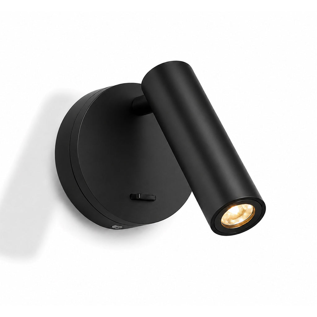 Vega Rotatable 320°  LED Reading Wall Light — Aluminum, Black