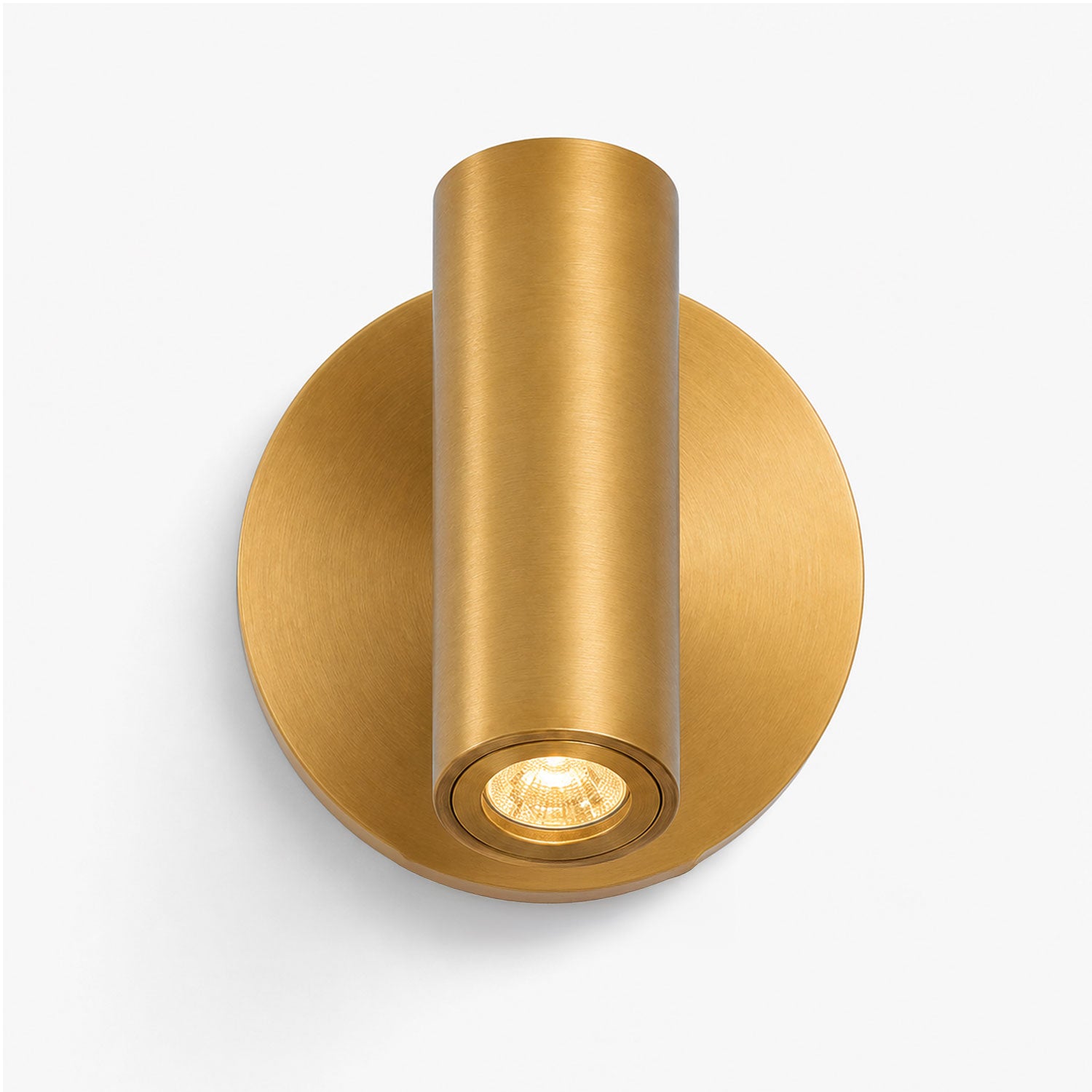 Vega Rotatable 320°  LED Reading Wall Light — Aluminum, Brass