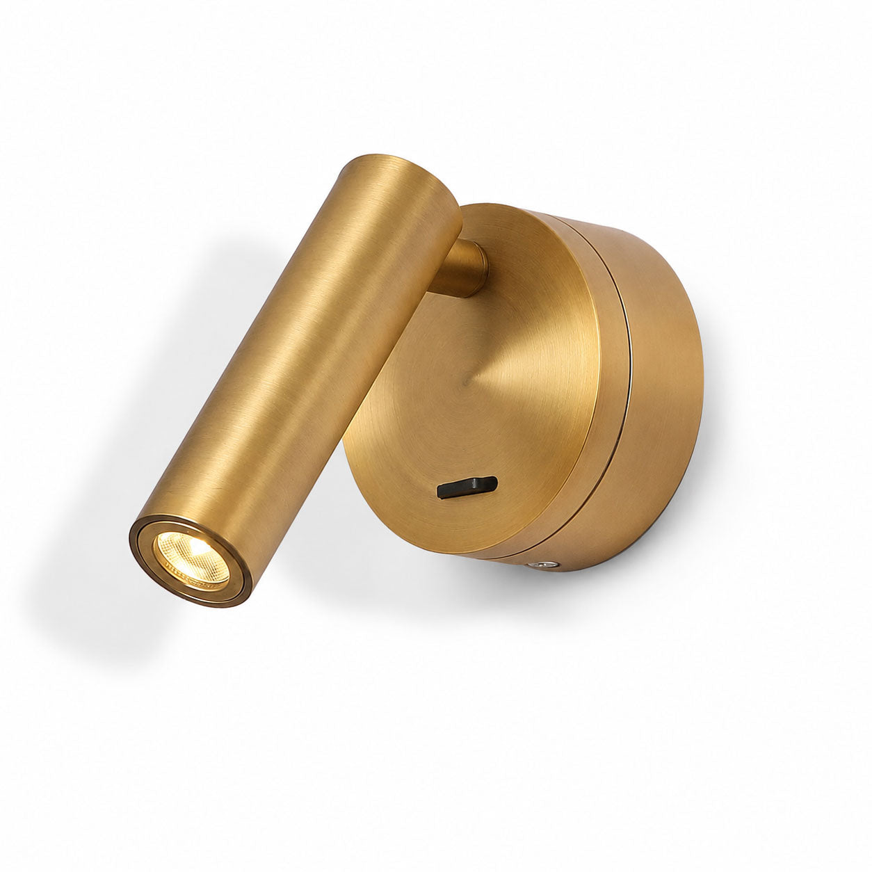 Vega Rotatable 320°  LED Reading Wall Light — Aluminum, Brass