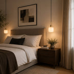 Vela Alabaster Pendant Light — Satin Brass