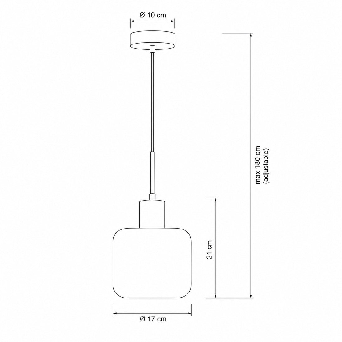 Dimensions for Vela Alabaster Pendant Light — Satin Brass