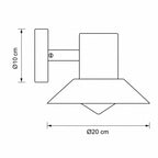 Venice Outdoor Wall Light — Antique Copper Look, IP44