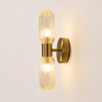 Verona Up Down Wall Sconce — Glass, Antique Brass