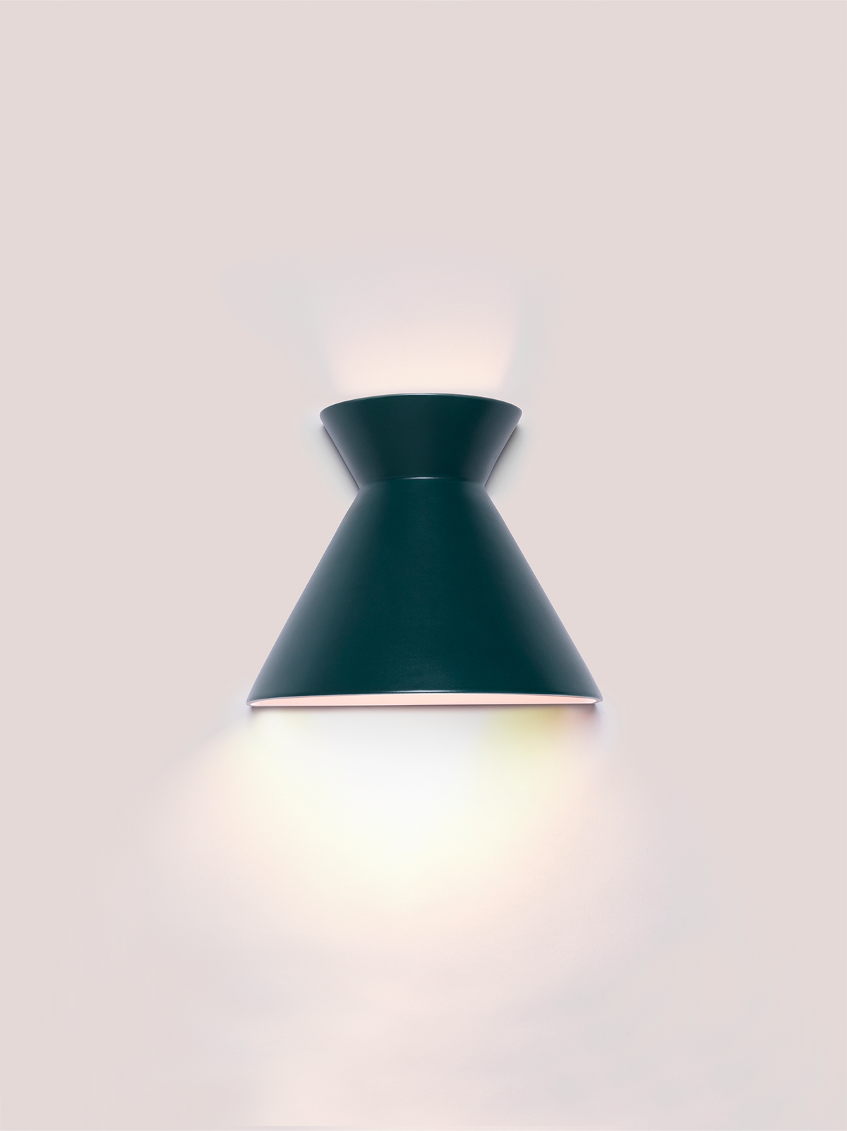 Kiro Ceramic Wall Light — Midnight Green, Small