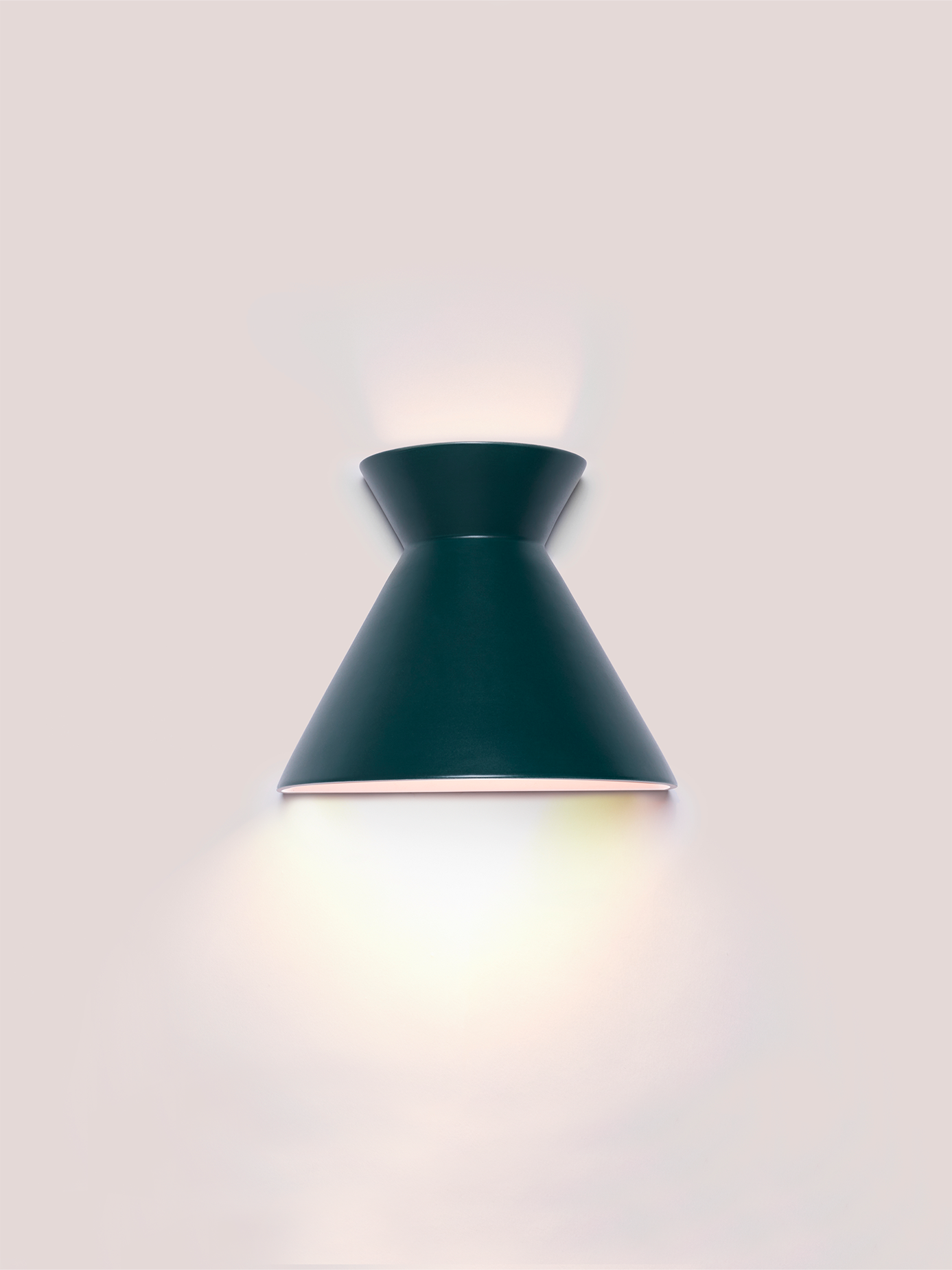 Kiro Ceramic Wall Light — Midnight Green, Small