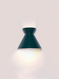 Kiro Ceramic Wall Light — Midnight Green, Large