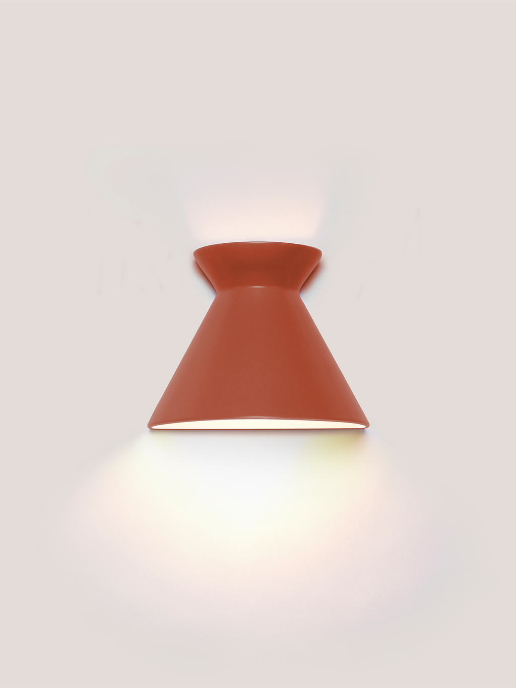 Kiro Ceramic Wall Light — Burnt Orange, Small