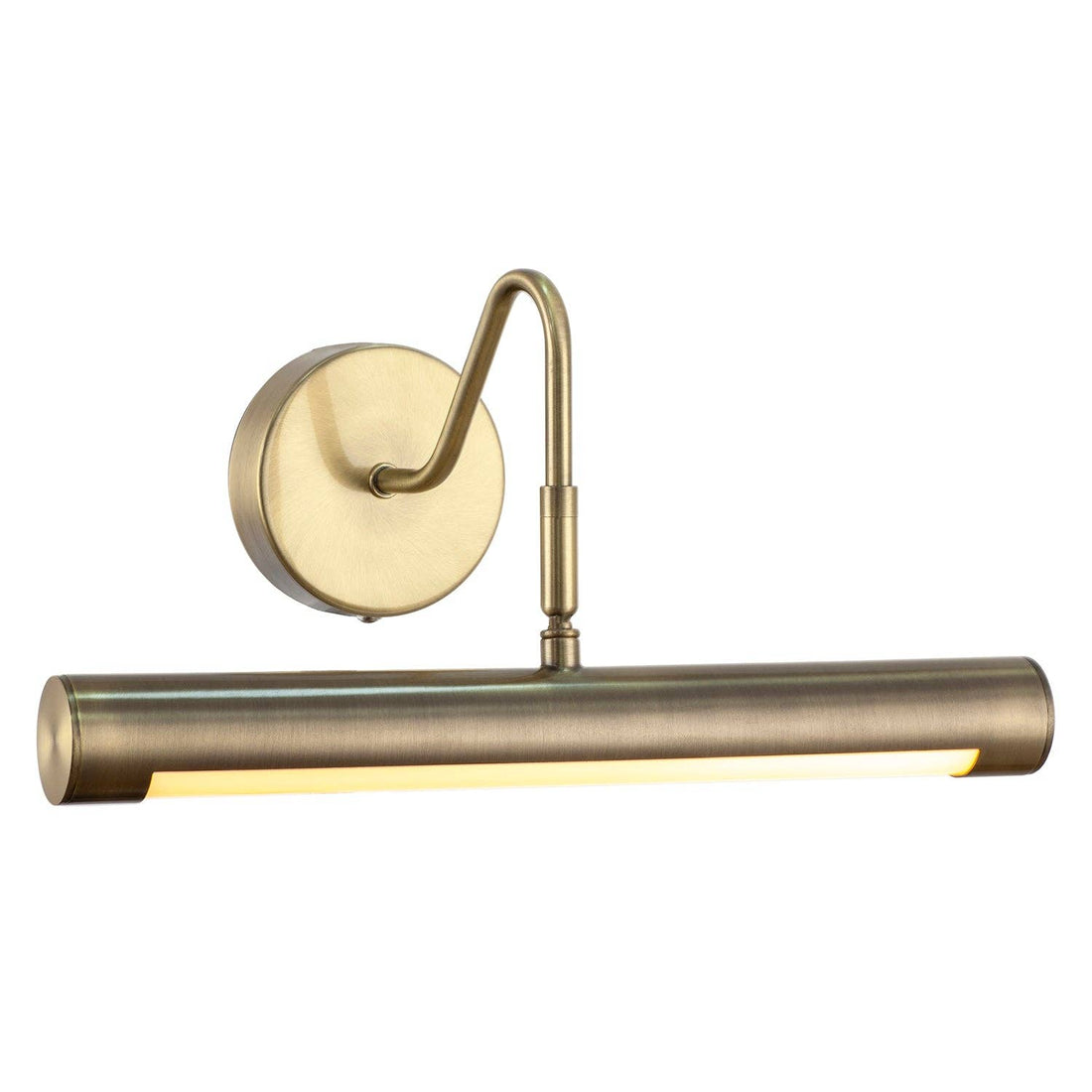 Oriel Rechargeable Picture Light — Antique Brass, 35cm