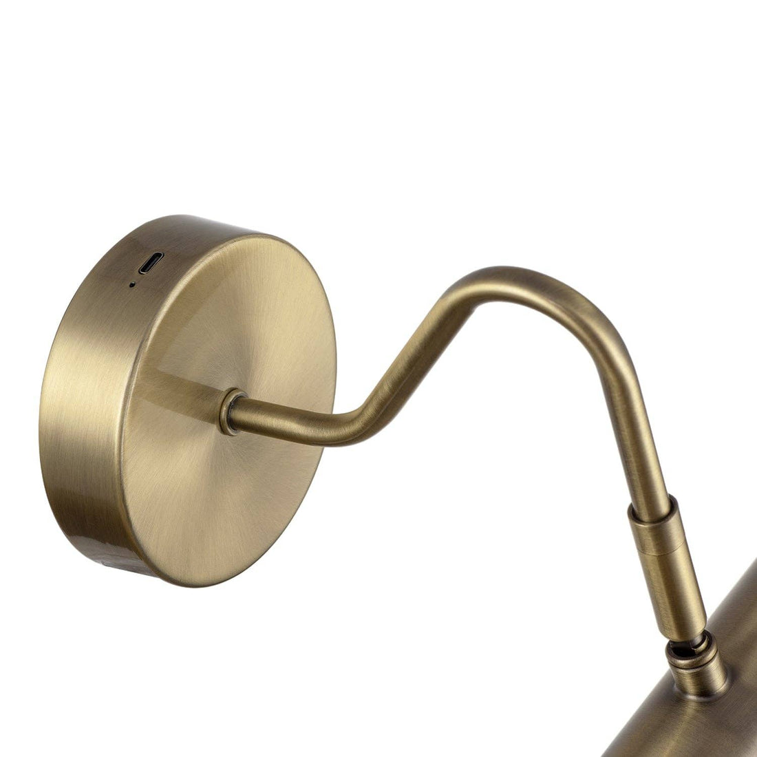 Oriel Rechargeable Picture Light — Antique Brass, 35cm