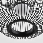 Solna Openwork Cage Pendant Light — Dimmable, Black
