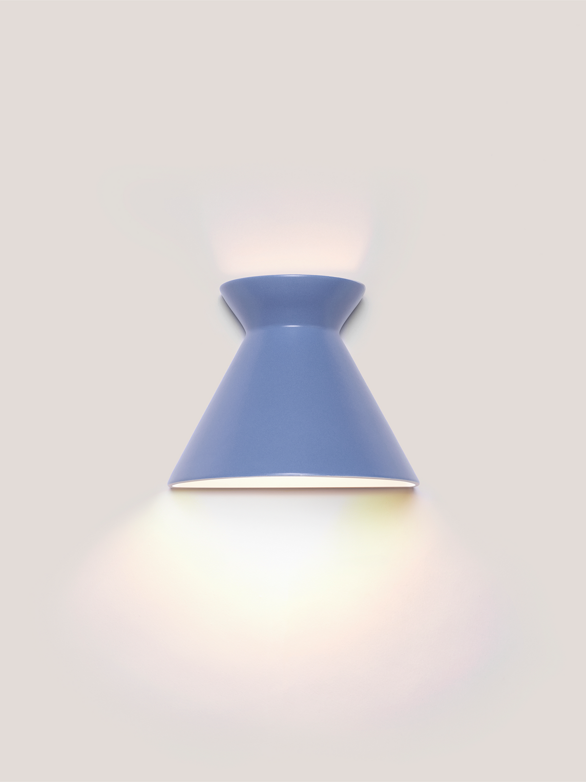 Kiro Ceramic Wall Light — Provence Blue, Small
