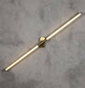 Akra antique LED wall light 100cm with vertical strip design in antiqued metal finish