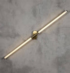 Akra antique LED wall light 100cm with vertical strip design in antiqued metal finish