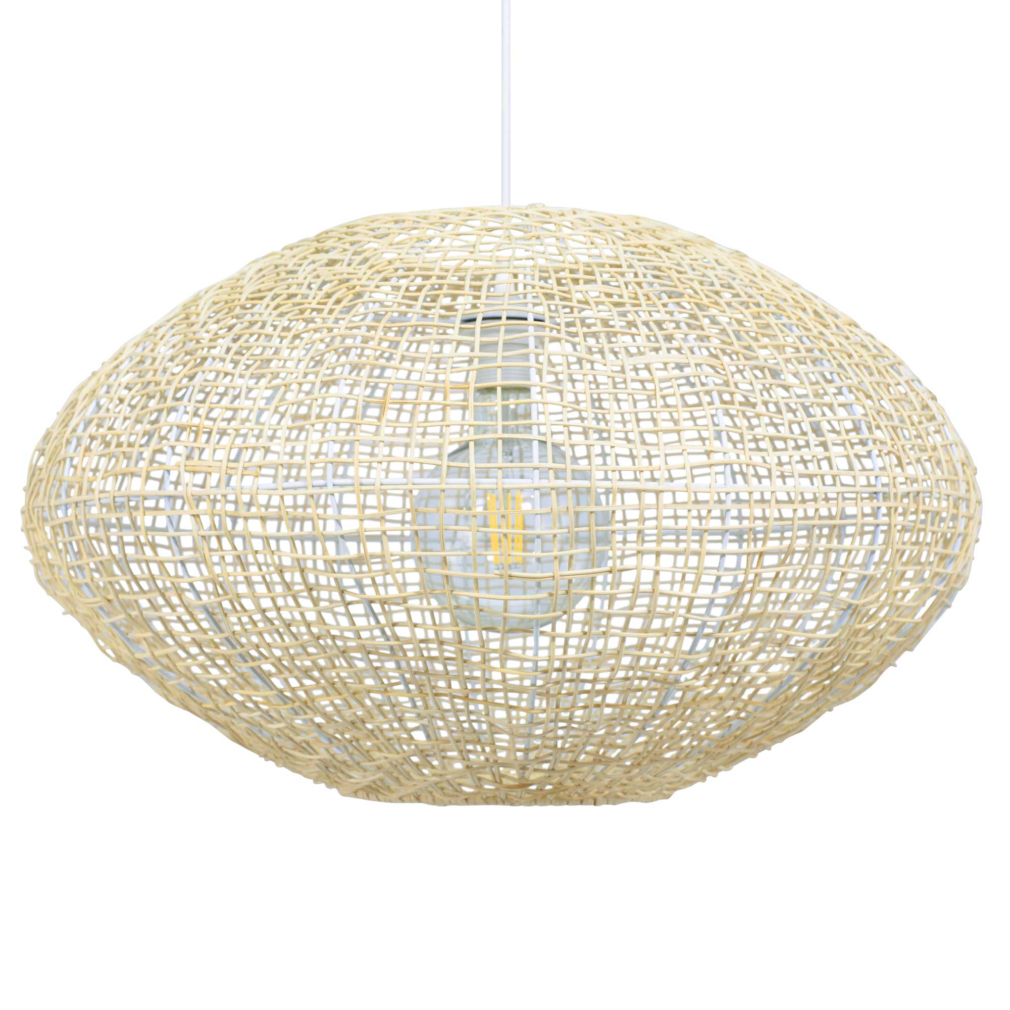 Naty XXL Rattan Pendant Light — Natural Woven, 60cm