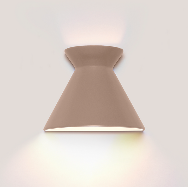 Kiro small macchiato ceramic wall light casting light up and down