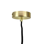 Selene Spherical Pendant Light — Opal Brass