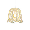 Nuffa Rattan Pendant Light — Natural Woven, 20cm