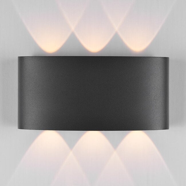 Kyra Up/Down Outdoor LED Wall Light — Aluminium, Anthracite