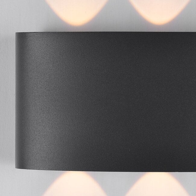 Kyra Up/Down Outdoor LED Wall Light — Aluminium, Anthracite