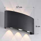 Kyra Up/Down Outdoor LED Wall Light — Aluminium, Anthracite