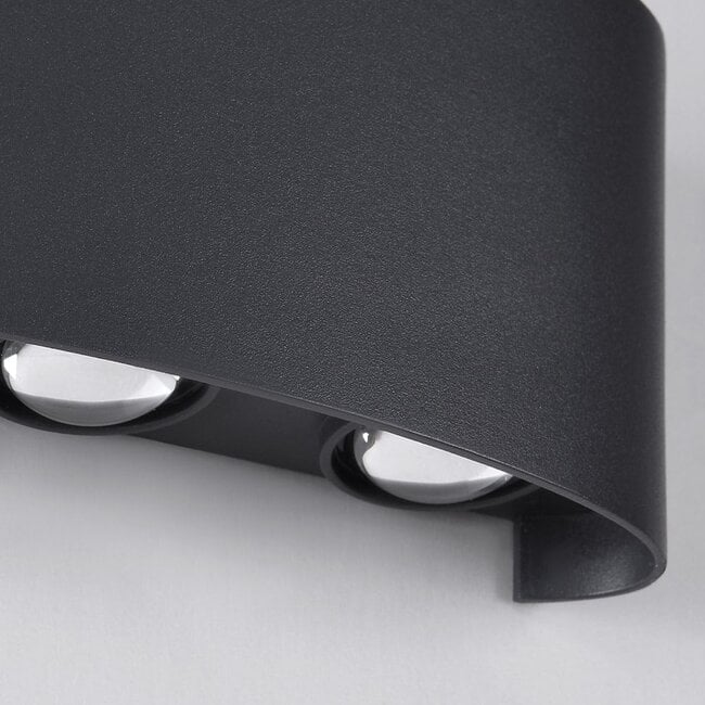 Kyra Up/Down Outdoor LED Wall Light — Aluminium, Anthracite
