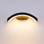 Arlen Arched Outdoor LED Wall Light — Aluminium, Black