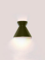 Kiro Ceramic Wall Light — Moss Green, Small
