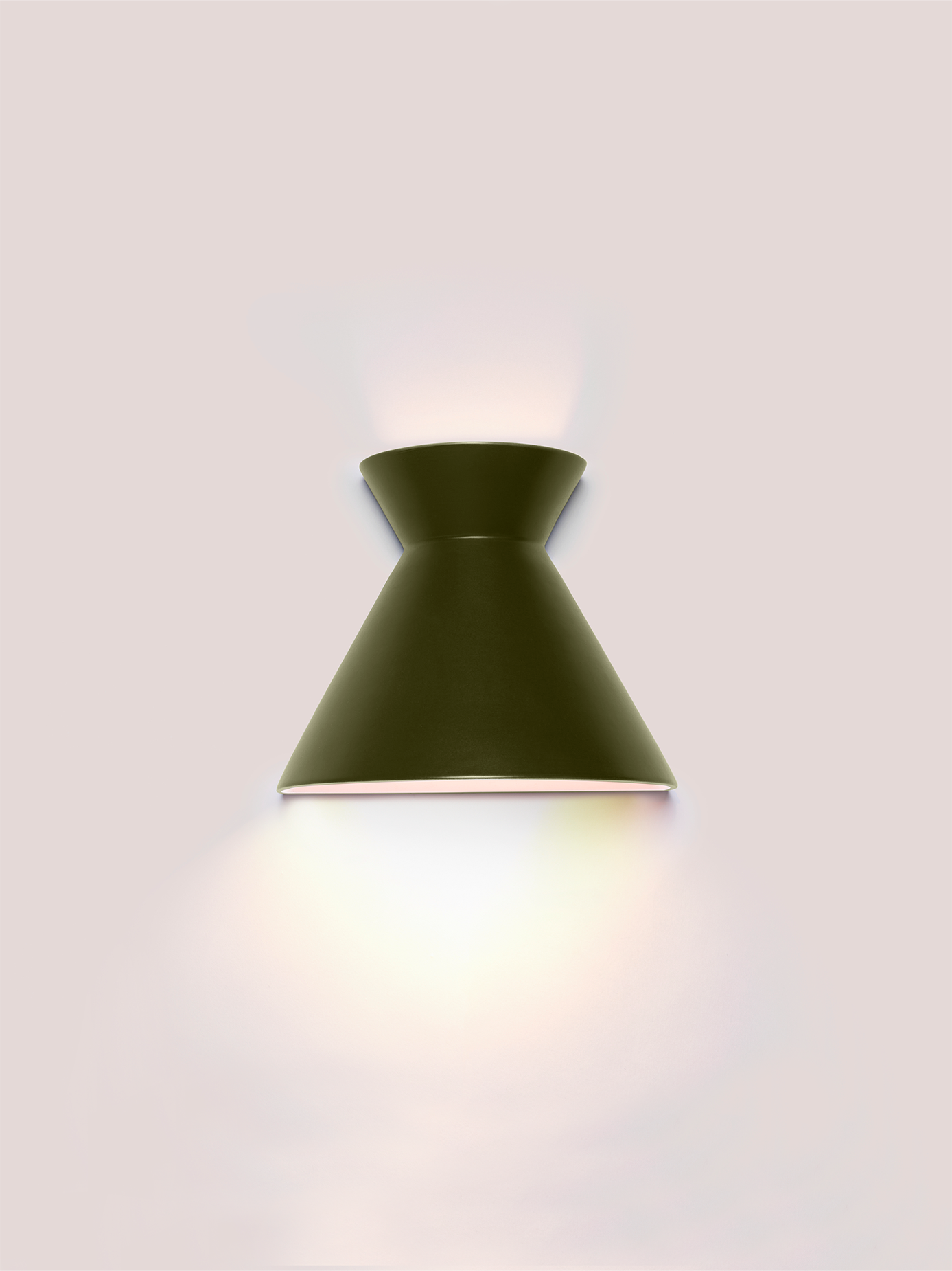 Kiro Ceramic Wall Light — Moss Green, Small