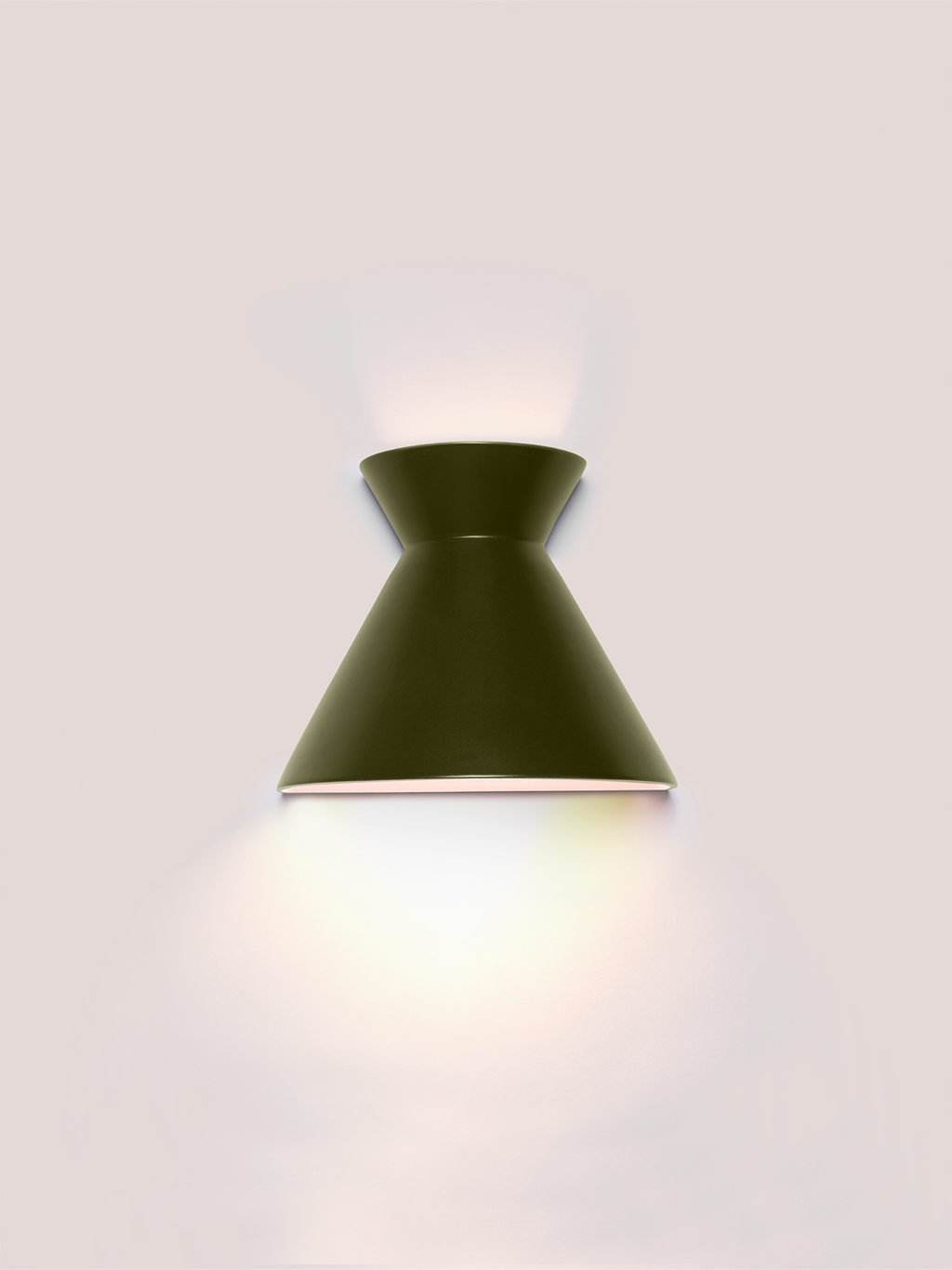 Kiro Ceramic Wall Light — Moss Green, Large