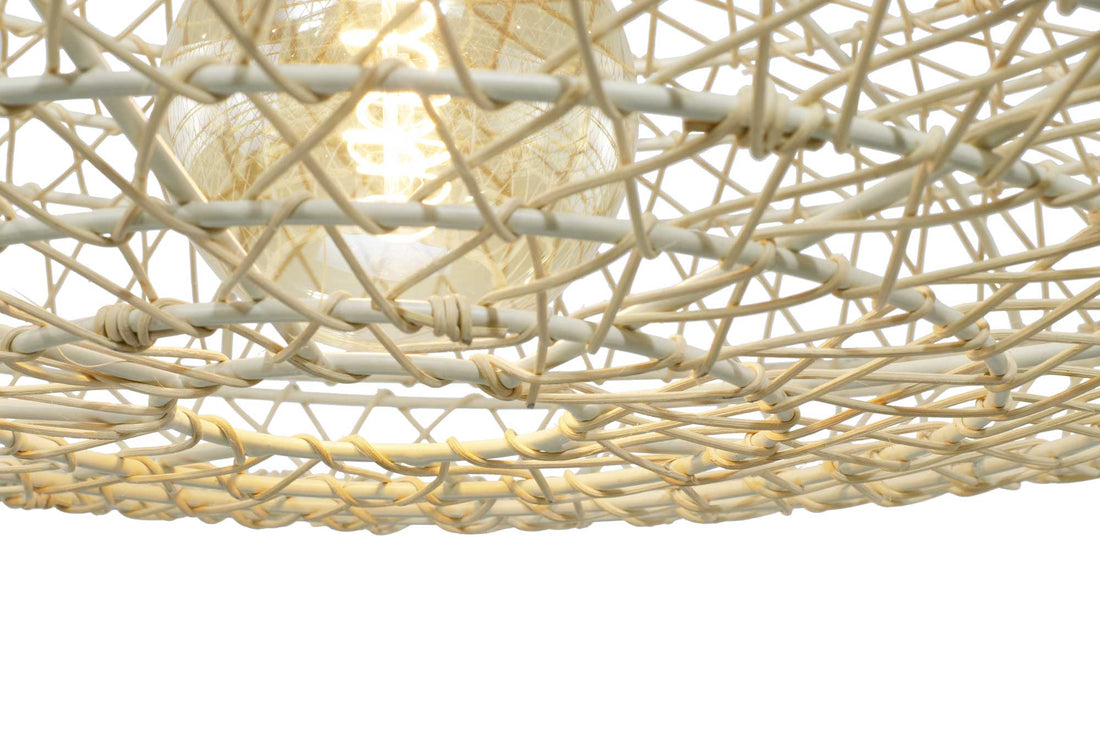Nanzo XXL Rattan Pendant Light — Natural Woven, 85cm detail