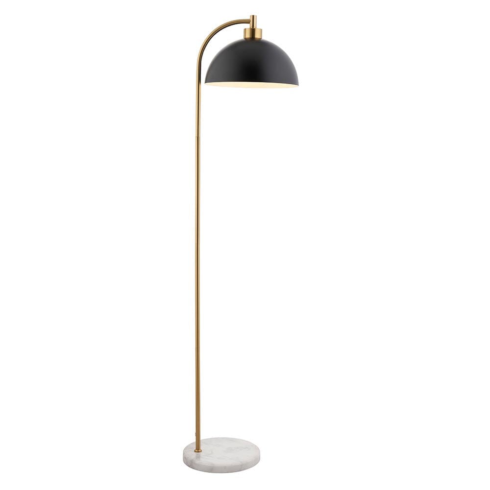 Aimee task lamp marble base and black stem detail