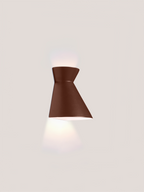 Kiro Ceramic Wall Light — Cocoa Brown, Small