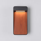 Laska Contemporary Outdoor LED Wall Light — Warm White, Wood & Anthracite