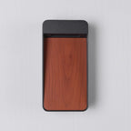 Laska Contemporary Outdoor LED Wall Light — Warm White, Wood & Anthracite