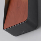 Laska Contemporary Outdoor LED Wall Light — Warm White, Wood & Anthracite