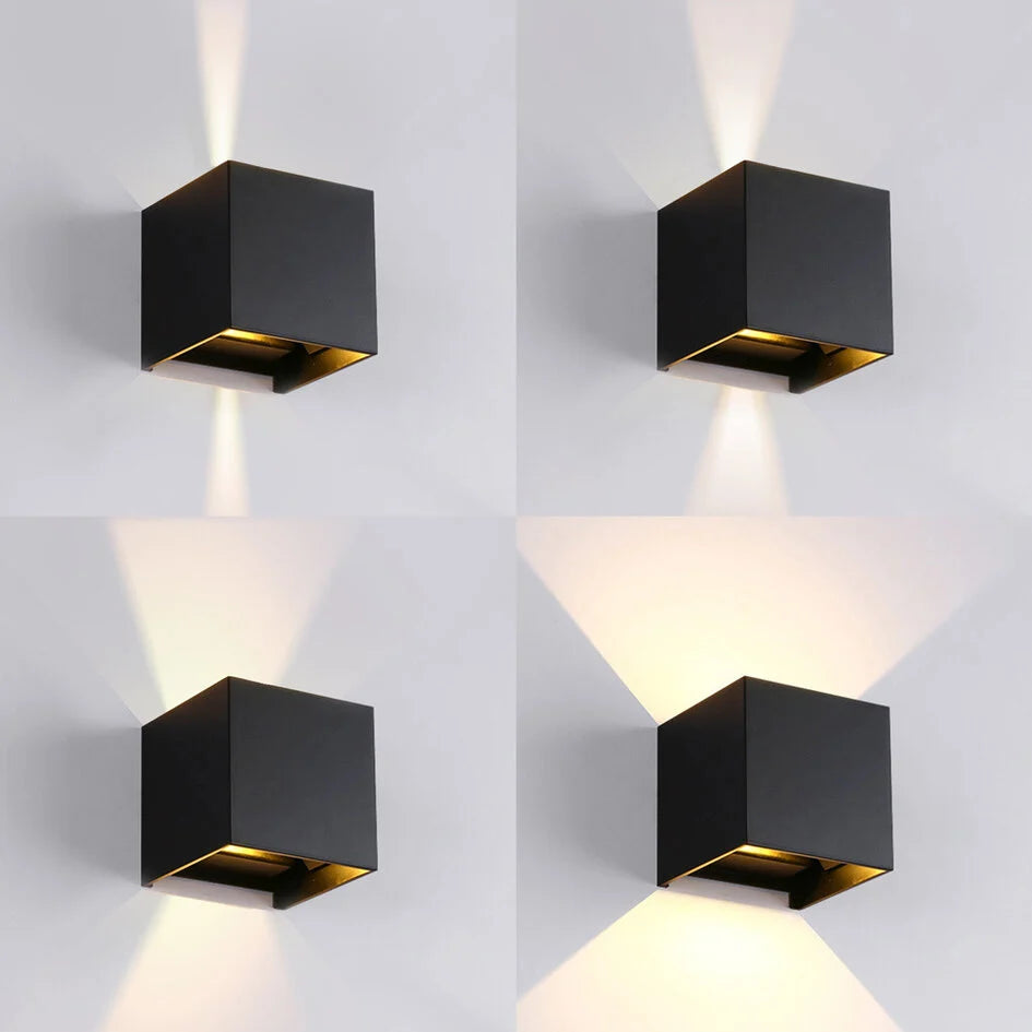 Ward Outdoor LED Wall Light — Black, Motion & Dusk Sensor
