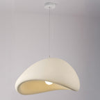 Kara desert-inspired pendant light illuminated showing warm ambient glow