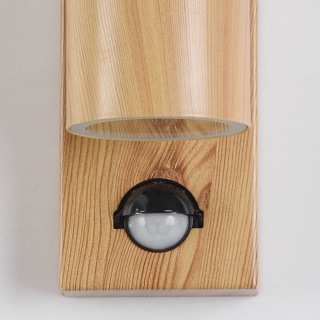Elm Outdoor Wall Light — Wood Effect, Sensor