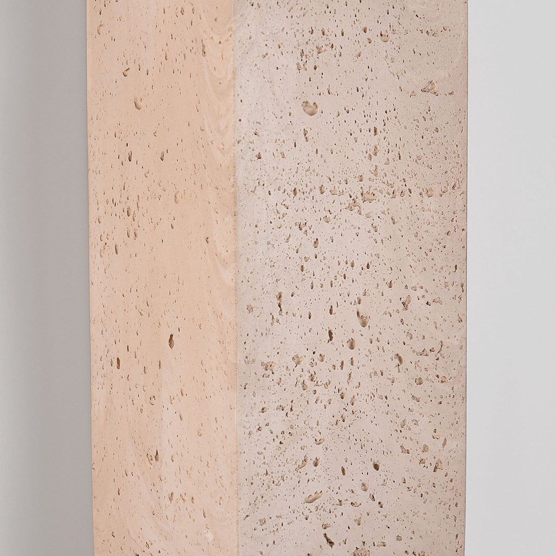 Cubo Cement Up & Down Wall Light — Travertine Look