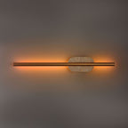Isola LED Bathroom Wall Light — Travertine & Gold, IP44
