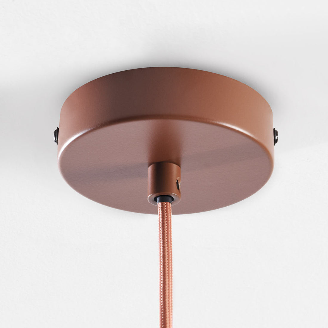 Piera Fabric Pendant Light — Terracotta Pink, 45 cm