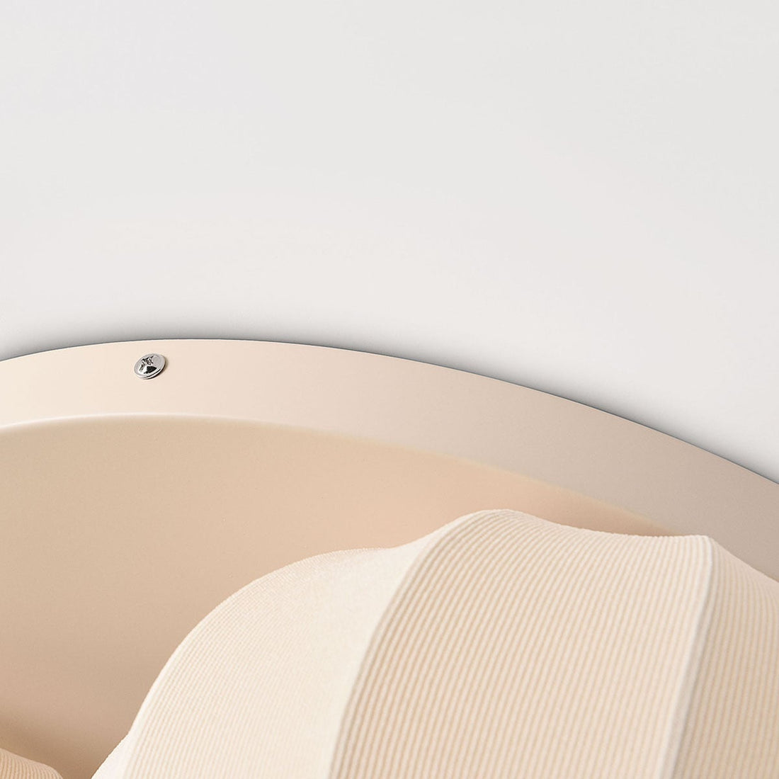 Hana Fabric Ceiling Light — Beige, 3 Lights