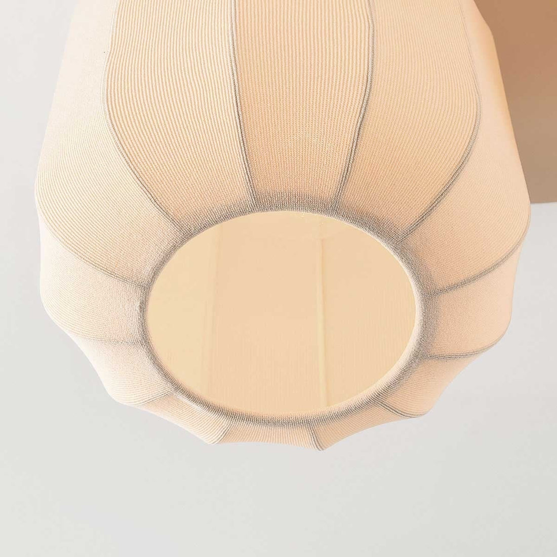 Hana Fabric Ceiling Light — Beige, 3 Lights