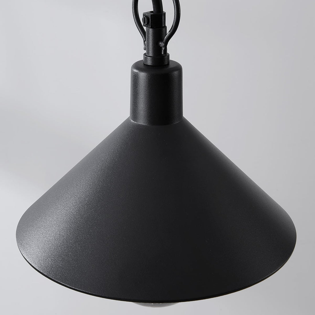 Linden Traditional Outdoor Pendant Light — Black, Clear Glass Globe