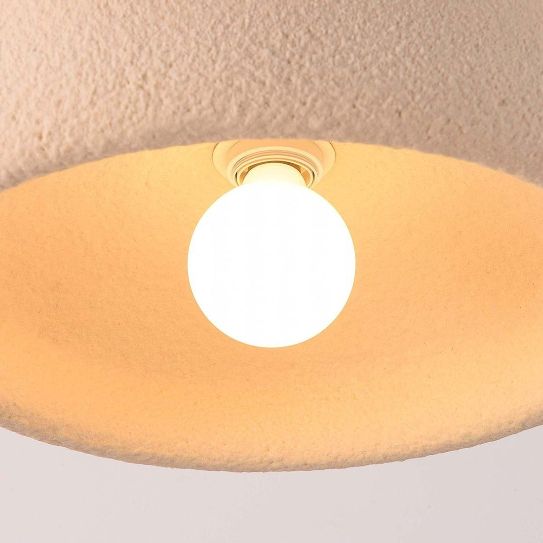 Zola Terrazzo-Effect Ceiling Light — Sand Beige & Rose Gold
