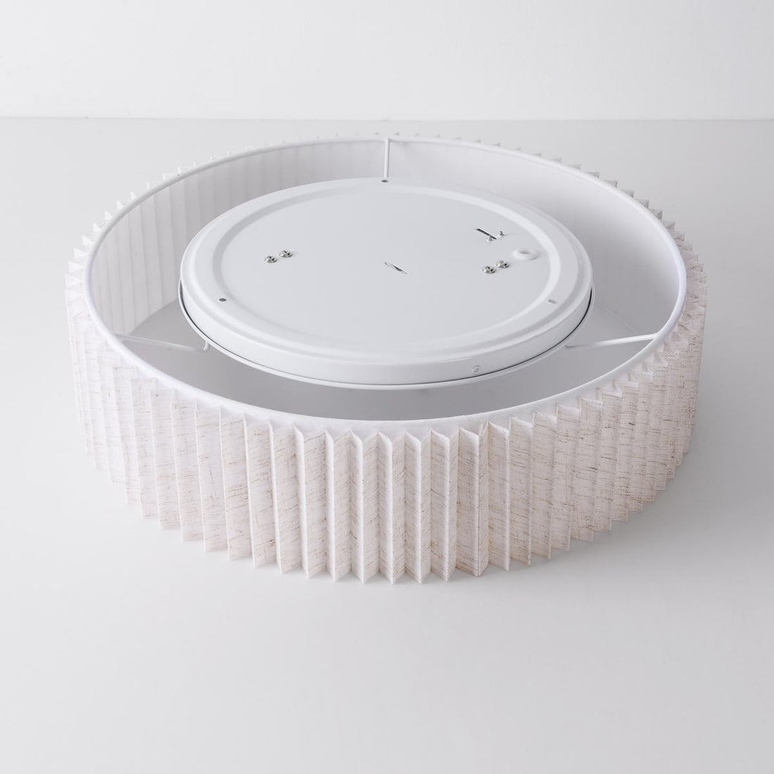Plisse Pleated Ceiling Light — Off-White, 40 cm