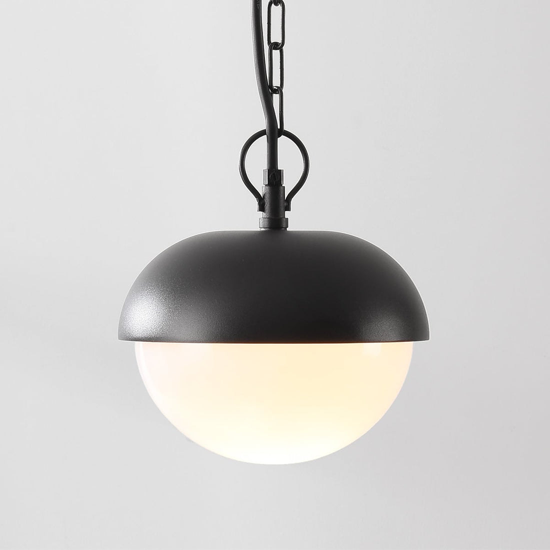 Dale Opal Globe Outdoor Pendant Light — Black