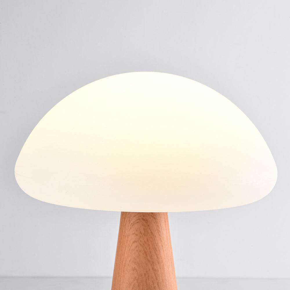 Poppi Rechargeable Mushroom Table Lamp — White, 30 cm