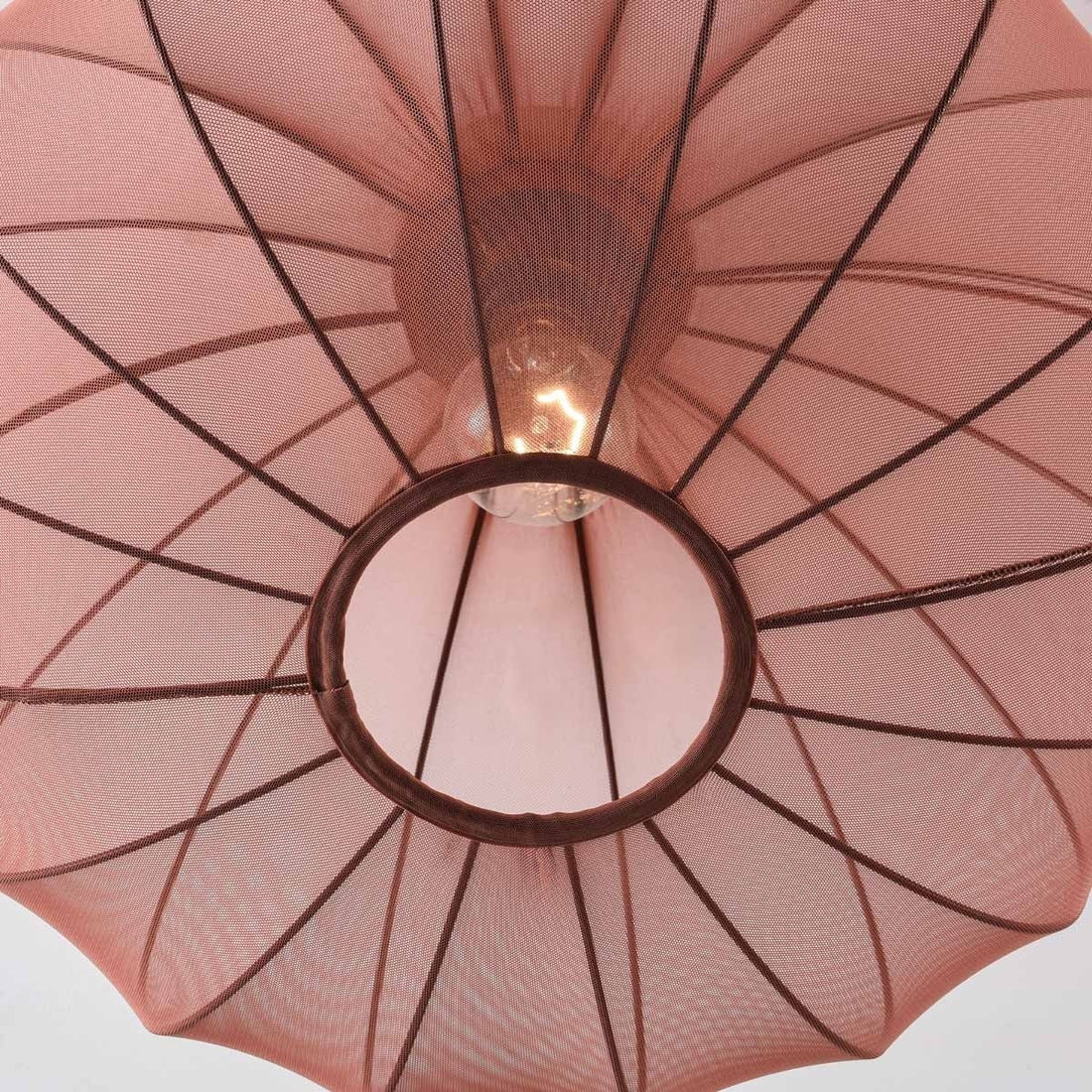 Amaro Fabric Ceiling Light — Terracotta Pink, 50 cm