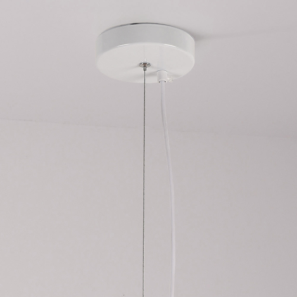Kara Organic Stone-Effect Pendant Light — Dusty Pink